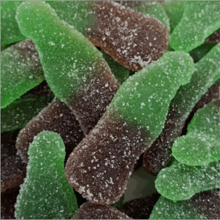 Żelki "Butelki COLA" cola i kiwi