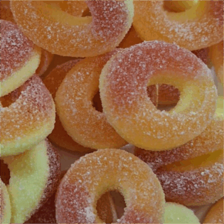 Żelki "Oponki" brzoskwinia