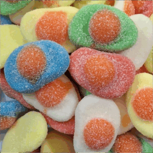 Żelki "Jajko sadzone" owocowe