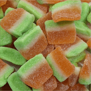 Żelki "Kwaśne plasterki" mango