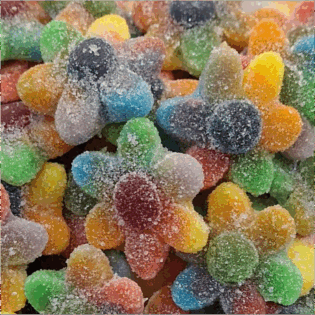 Żelki "Kwiaty Multicolor" lekko kwaśne