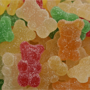 Żelki "Misie" owocowe lekko kwaśne