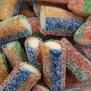 Żelki "Mini kabelki nadziewane" owocowe