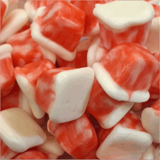 Żelki "Całuski zakręcone" truskawka