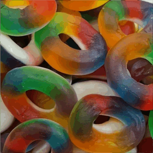 Żelki "Oponki Multicolor" jogurtowo-owocowe