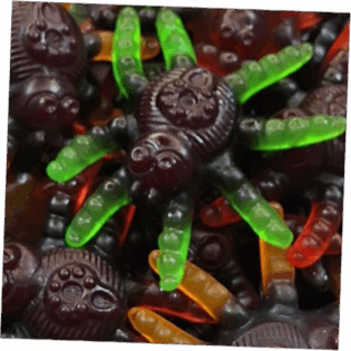 Żelki "Pająki" owocowe