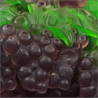 Żelki "Winogrono" ciemne winogrono