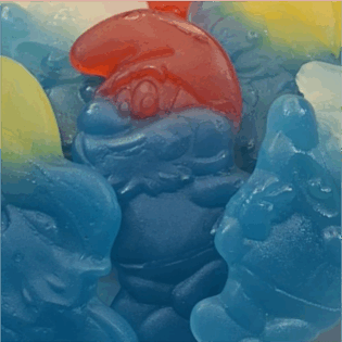 Żelki "Smerfy XXL" owocowe