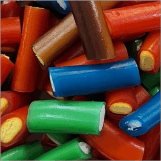 Żelki "Mini kabelki MIX" owocowe