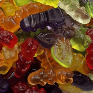 Żelki "Poczwarki i motylki" wieloowocowe