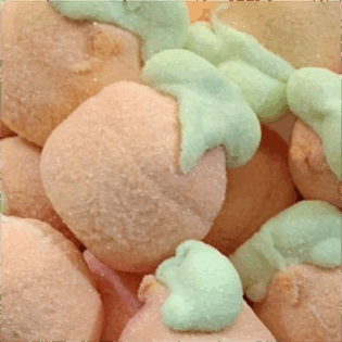 Pianki słodkie "Brzoskwinie" z nadzieniem Brzoskwiniowym