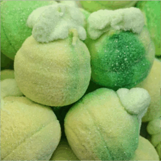 Pianki słodkie "Jabłko zielone" z nadzieniem jabłkowym