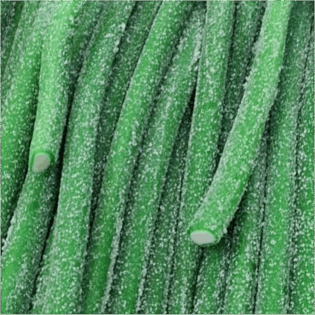 Żelki "Kable długie" zielone jabłko kwaśne 60cm długości