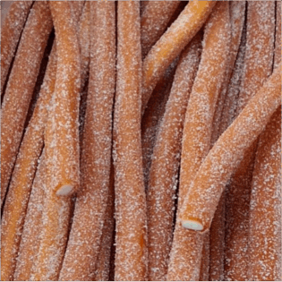 Żelki "Kable długie" truskawka kwaśne 60cm długości