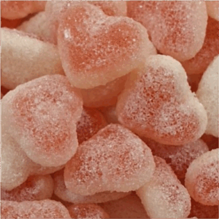 Żelki "Serduszka" w cukrowej posypce