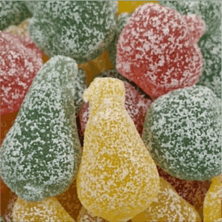 Żelki "MIX gruszka-jabłko" extra kwaśne