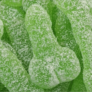 Żelki "kwaSIURY 18+" kiwi, extra kwaśne