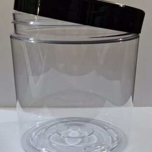 Pojemnik z pokrywką 750ml, mieści 500g żelek lub 200g pianek