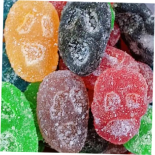 Żelki "Czaszka MIX" kwaśne, owocowe