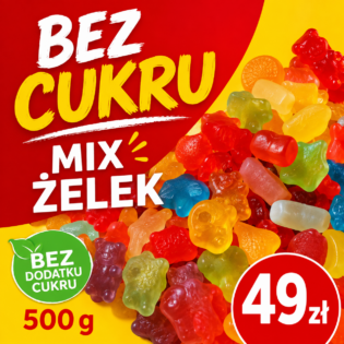 Żelki BEZ CUKRU MIX 500 g
