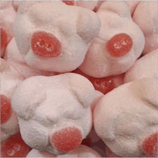 Pianki słodkie " Świnka" truskawkowo- śmietankowy smak