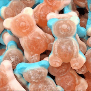 Żelki "Misie" nadziewane musem owocowym