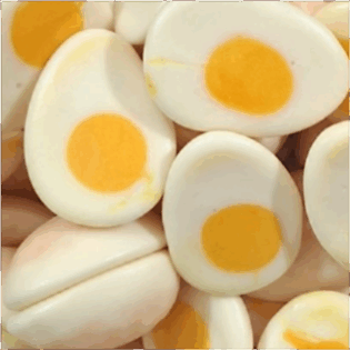 Żelki "Jajko gotowane" nadziewane musem pomarańczowym
