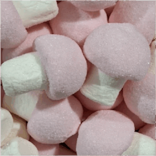 Pianki słodkie "Grzybki" truskawkowo-śmietankowe