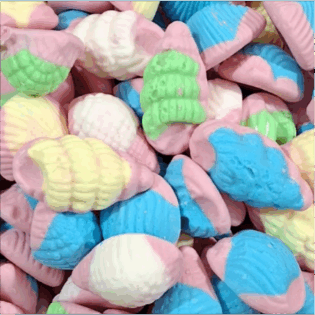 Żelki-pianki "Muszelki malinowe"