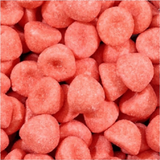 Żelki-pianki "Chrupiące truskawki"