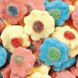 Żelki "Kwiaty kolorowe" lekko kwaśne