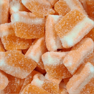 Żelki "Plastry brzoskwiniowe" lekko kwaśne