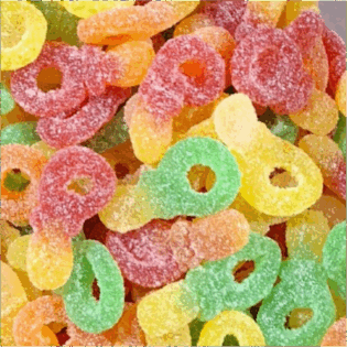 Żelki "Smoczki owocowe" lekko kwaśne