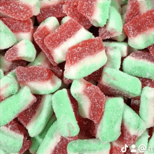 Żelki "Plastry arbuzowe" lekko kwaśne