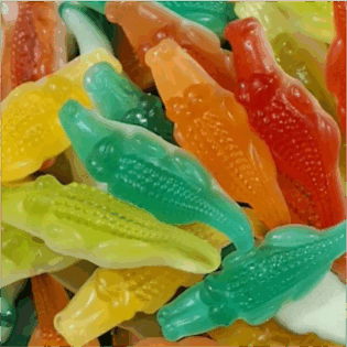 Żelki "Krokodyle" jogurtowo-owocowe