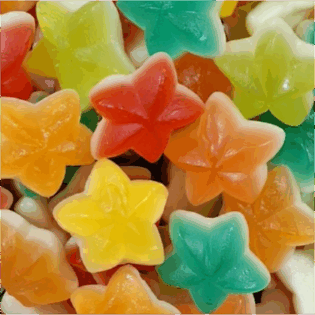 Żelki "Gwiazdy Tęczowe" jogurtowo-owocowe