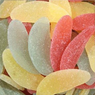 Żelki "Języczki" owocowe, lekko kwaśne