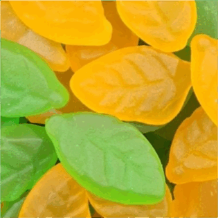 Żelki "Liście miętowe"