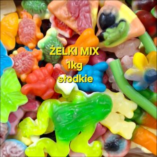 Żelki owocowe/jogurtowe słodkie MIX, losowo wybrane rodzaje 1kg