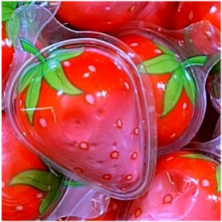 PIANKOWE ŻELKI "TRUSKAWKA 3D"