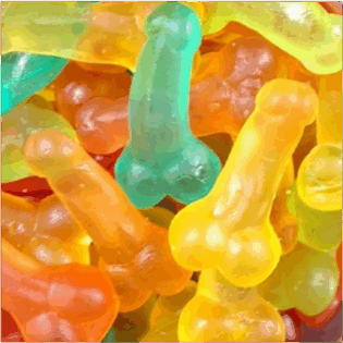 Żelki "Męskie kształty MINI 18+" owocowe