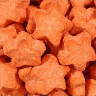 Pianki słodkie "Gwiazdy czerwone" o smaku truskawkowym