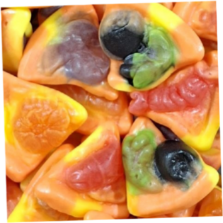 Żelki "Pizza" z nadzieniem owocowym