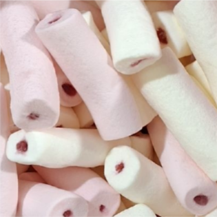 Pianki słodkie "Kredy z nadzieniem" śmietankowo-truskawkowe