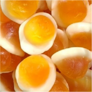 Żelki "Jajka sadzone" z nadzieniem owocowym