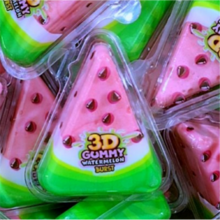 PIANKOWE ŻELKI "ARBUZ 3D"