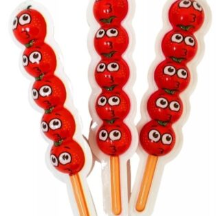 Piankowe żelki "Truskawki" z nadzieniem truskawkowym