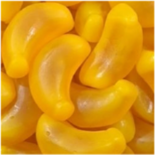 Żelki obierane "Bananki 3d" z nadzieniem bananowym