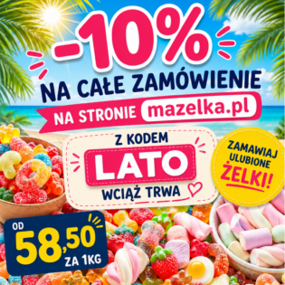 ALE OKAZJA!!! 10% zniżki na całe zamówienie z kodem rabatowym "LATO"!