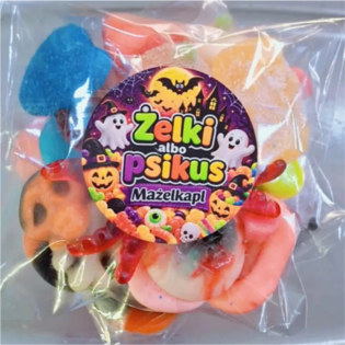 "Halloweenek" 100g mix żelek słodko-kwaśnych
